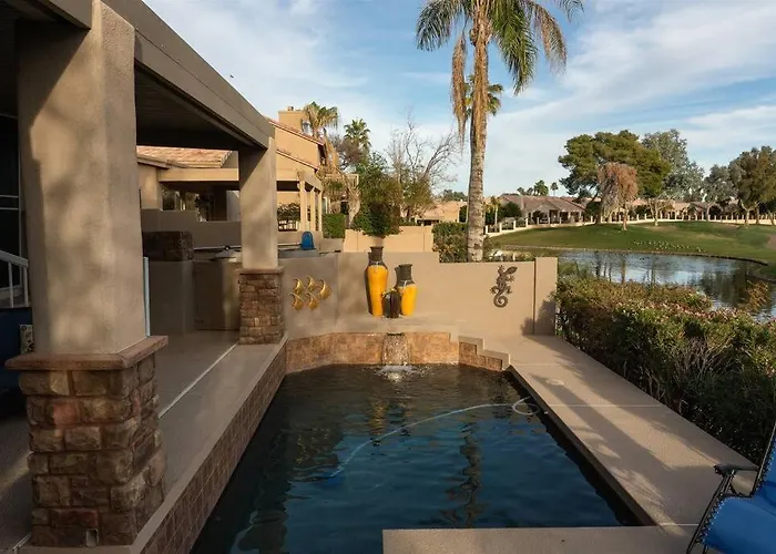 Ocotillo Lakes With Pool Heater, Golf Views, Bbq Holiday home *